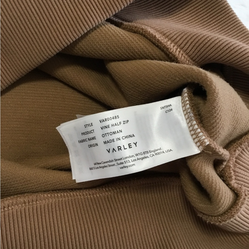 Varley Vine Pullover Sweatshirt Ribbed Ottoman in Rye size medium - Picture 9 of 10